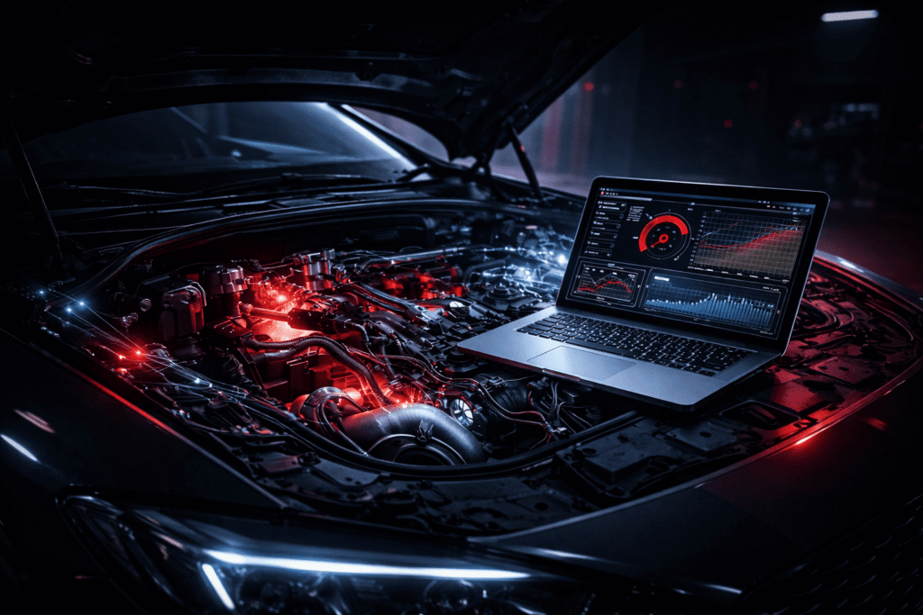 chiptuning Pärnus ECU remap tööprotsess